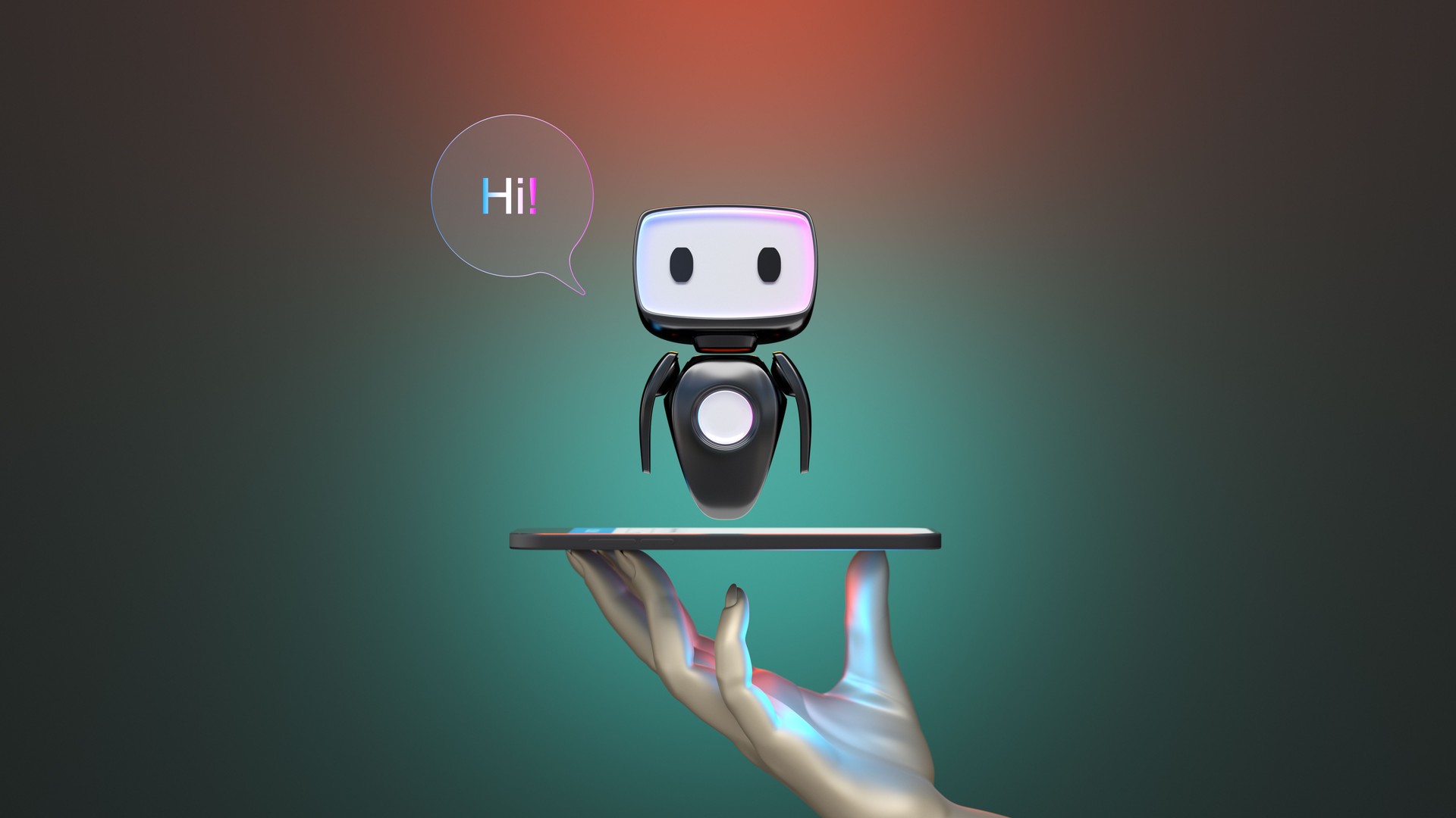 AI chatbot. Artificial Intelligence digital concept. chatbot assistant